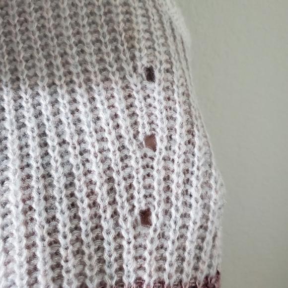 Knox Rose burgundy cowlneck cable knit sweater NWT - Picture 4 of 9